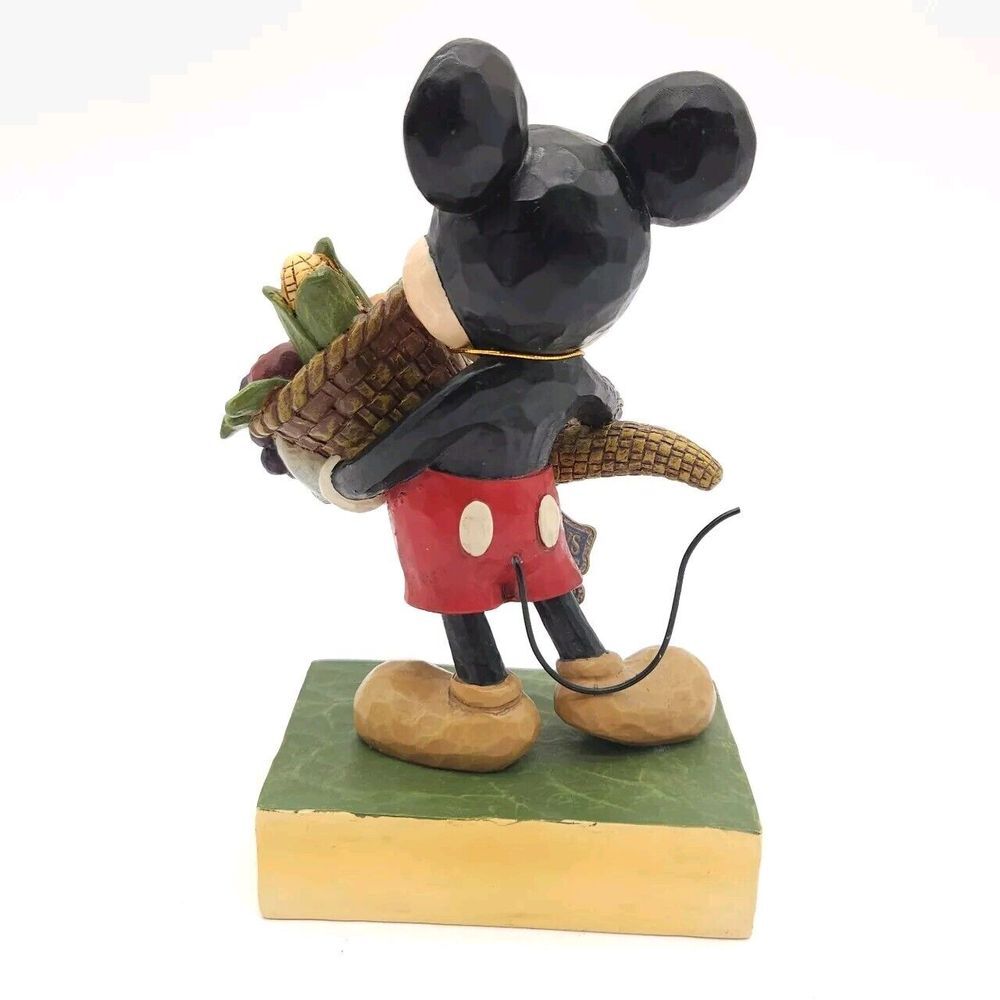 Disney Showcase Jim Shore Enesco Mickey Mouse Bountiful Blessings 4046029 Autumn - Picture 5 of 6